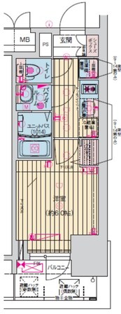 プレサンス名古屋幅下ファビュラスの物件間取画像